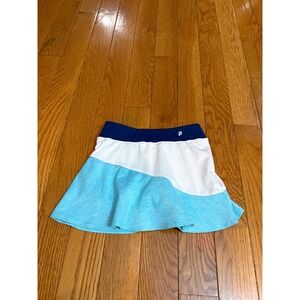 Prince Girls Blue White Colorblock Tennis Skort with Shorts Size S 8-9